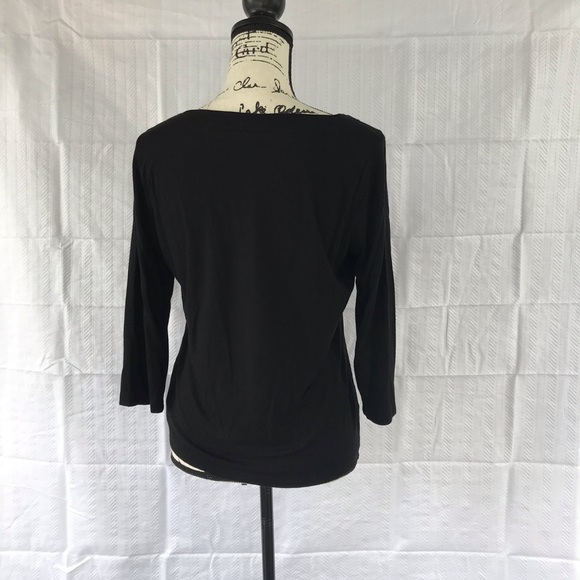 Talbots Black Top - Picture 2 of 6